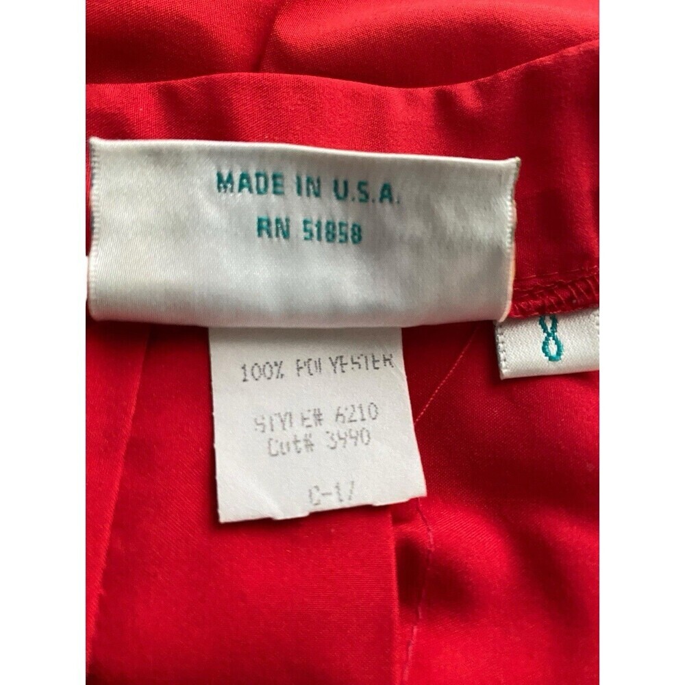 Lilly's of Beverly Hills Skirt Womens 8 Red Pleated Tennis Golf Mini Made in USA - Picture 6 of 6